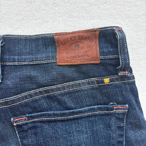 Lucky Brand Sienna Cigarette Jeans Women 6/28 Dark Wash Indigo Slim Fit Denim - Picture 10 of 11
